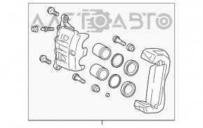 Front left caliper assembly for Toyota Sienna 11-20