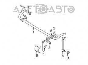 Front stabilizer Chrysler 300 11-13 RWD