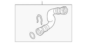 Cooling pipe lower Audi A6 C7 12-18 3.0T