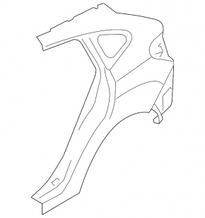 Quarter wing rear right Subaru Impreza 5d 17-23