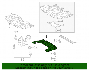 Engine Guard Rear Lexus IS250 IS350 06-13