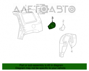 Fuel filler flap housing Jeep Patriot 11-17