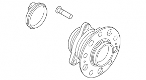 Front left hub for Hyundai Ioniq 5 22-24 RWD for parking