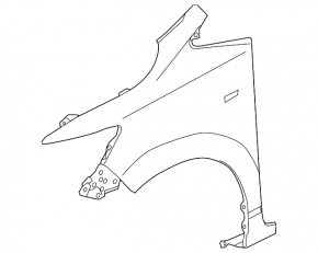 Front right fender for Honda Fit 15-20