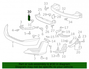 Upper Right Radiator Deflector Honda Clarity 18-21 USA