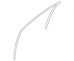 Front left glass seal Infiniti FX35 FX45 03-08