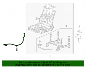 13-15 Acura ILX Passenger Seat Wiring