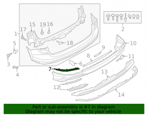 Rear bumper reflector right Audi Q3 19-