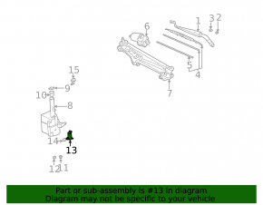 Lexus ES300 ES330 Windscreen Washer Motor