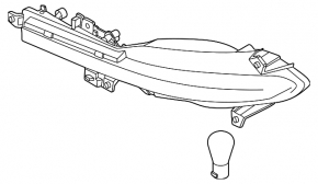Left rear bumper light Hyundai Santa FE 21-23 connector rear