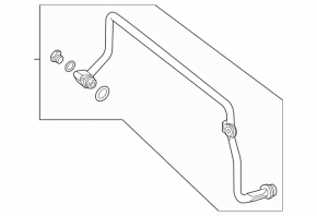 Gearbox cooling pipe right Mercedes C-class W205 300 15-18