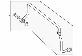 Gearbox cooling pipe right Mercedes C-class W205 300 15-18