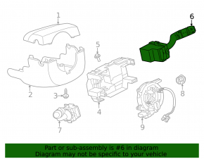 Right steering column switch for Land Rover Range Rover Velar 18-22