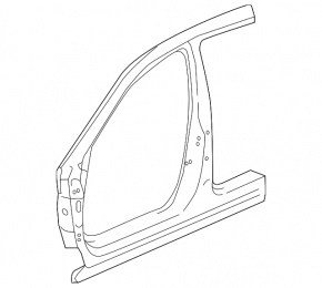 Body pillar center left Acura TLX 15 - sawed off