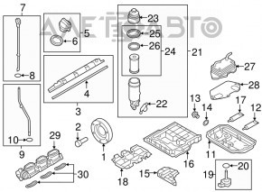Oil filter housing Audi A6 C7 12-15 3.0T