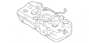 Fuel tank Hyundai Sonata 20-26 HEV