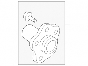 Rear left hub Infiniti FX35 FX45 03-08
