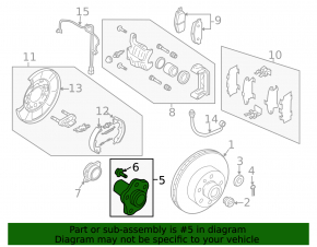 Rear left hub Infiniti FX35 FX45 03-08