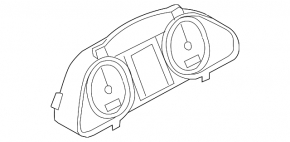 Instrument cluster Audi Q7 4L 10-12