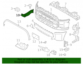 Front bumper air duct right Mini Cooper 22-24
