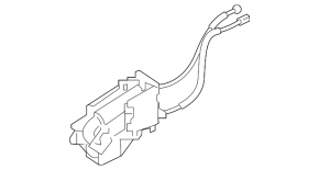 Actuator drive for the trunk door lock BMW X1 F48 16-22