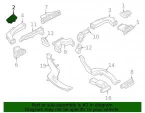 Left air duct BMW 335i e92 07-13