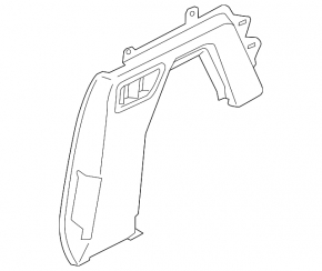 Rear left lower arch trim for BMW X7 G07 19-25 Anthrazit