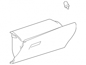 Glove box, glove compartment Toyota Rav4 13-18 black