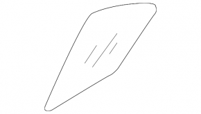 Door glass triangle with seal rear right Mitsubishi Eclipse Cross 18-24