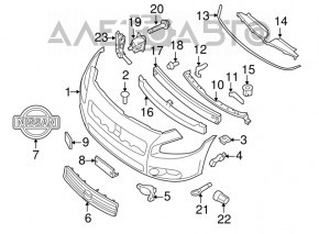 Nissan Maxima 09-13 Front Bumper Tow Hook Cap