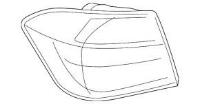 BMW 3 F30 12-15 right outer fender light