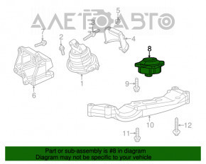 Automatic transmission cushion Chrysler 300 11-21 AWD