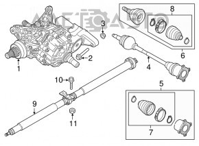 Jeep Renegade 15-24 rear right axle drive