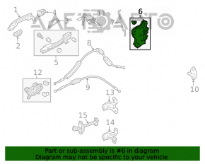 Honda Civic X FC 16-21 4D Front Right Door Lock