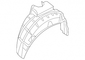 Rear right fender liner for Nissan Altima 13-18
