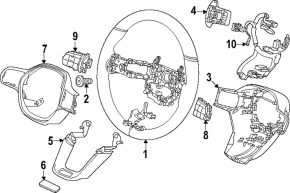Left steering wheel paddle shifter for Honda Civic XI FE/FL 22-26