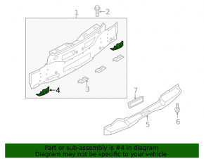 Left rear panel bracket for Nissan Juke 11-17