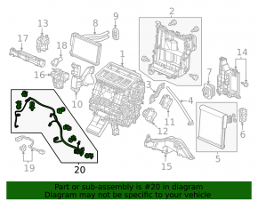 Honda Civic XI FE/FL 22-26 Heater Wiring