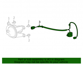 Wiring fog light left Toyota Prius 50 19-22