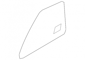 Door glass triangle rear right Hyundai Ioniq 17-22