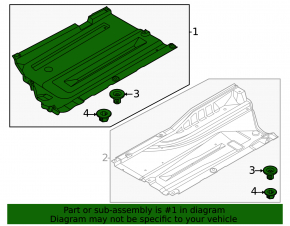 Front left underbody protection for Kia K5 21-24 awd