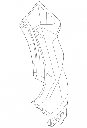 Bare right rear bumper for Nissan Rogue 24-26