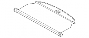 Kia Sportage 17-22 black trunk cover