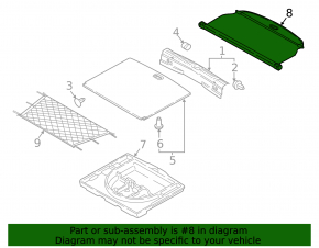 Kia Sportage 17-22 black trunk cover