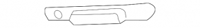 Rear bumper mount left Hyundai Kona 18-21