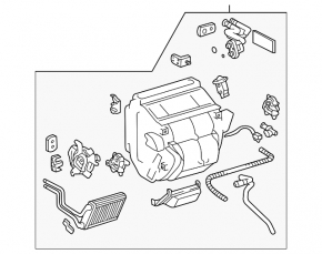 Heater assembly for Toyota Sienna 04-09