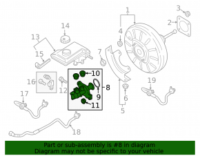 Audi A3 8V 15-20 4d Brake Master Cylinder