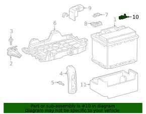 Negative terminal Toyota Highlander 20- 2.4t, 3.5 with sensor