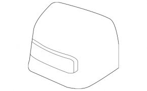 Left side mirror cover for Nissan Titan 17-24