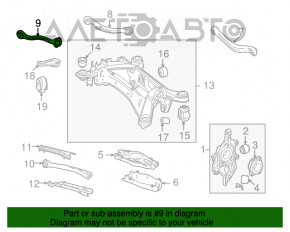 Rear left lower transverse control arm Mercedes W213 E 17-23